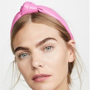 NWOT PINK TAFFY Lele Sadoughi Faux Leather Knotted Headband